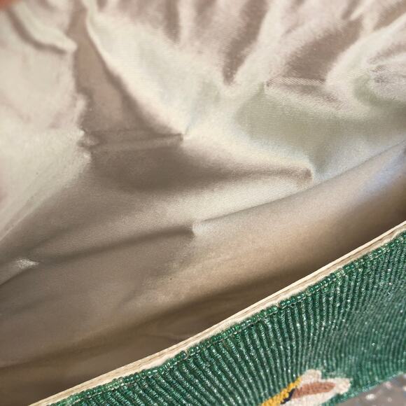 Beaded Lemon Diver Sequin Viral Statement Bag Marshall's Handcrafted India NWT - Picture 4 of 4